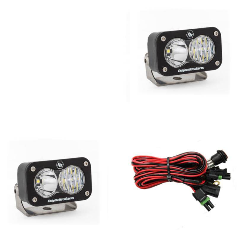 Baja Designs - Baja Designs S2 Sport Driving Combo Pattern Pair LED Work Light - Clear - 547803 - MST Motorsports