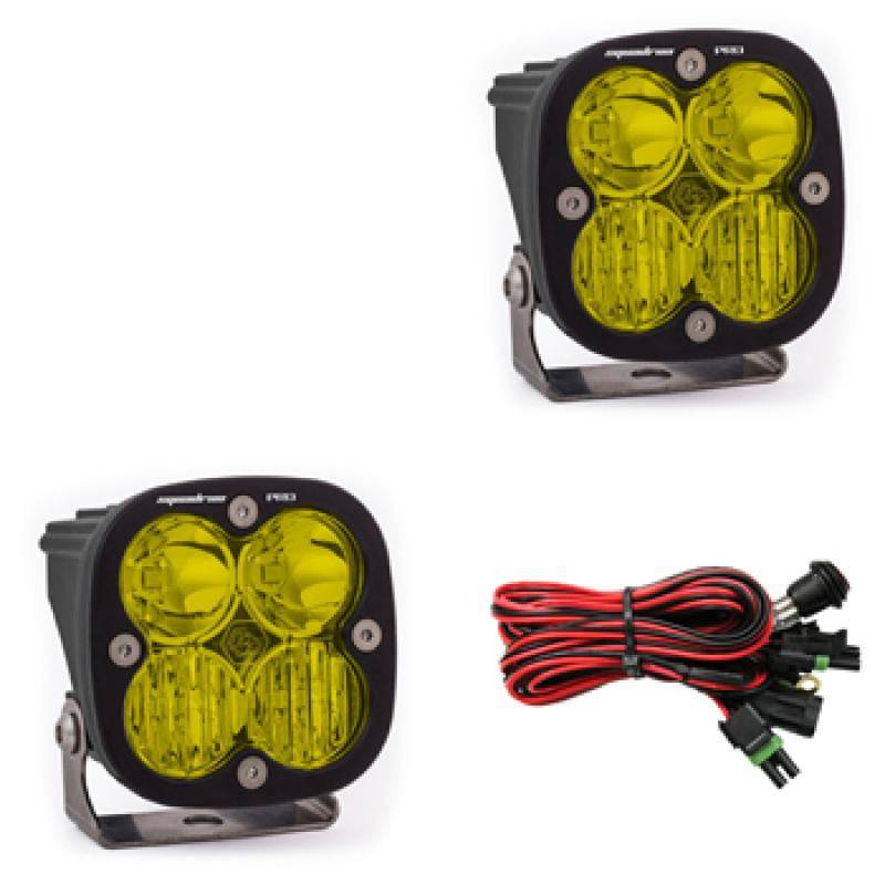 Baja Designs - Baja Designs Squadron Pro Series Driving Combo Pattern Pair LED Light Pods - Amber - 497813 - MST Motorsports