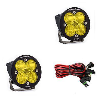 Baja Designs - Baja Designs Squadron R Pro Driving/Combo Pair LED Light Pods - Amber - 597813 - MST Motorsports