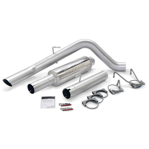 Banks Power - Monster Sport Exhaust, 4-inch Single Exit, Slash Cut - 48780 - MST Motorsports