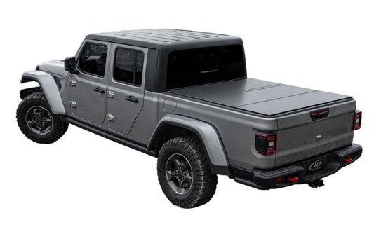 ACCESS - Access LOMAX Tri-Fold Cover 2020 Jeep Gladiator 5ft Box (w/ Trail Rail) Black Matte - B1070029 - MST Motorsports