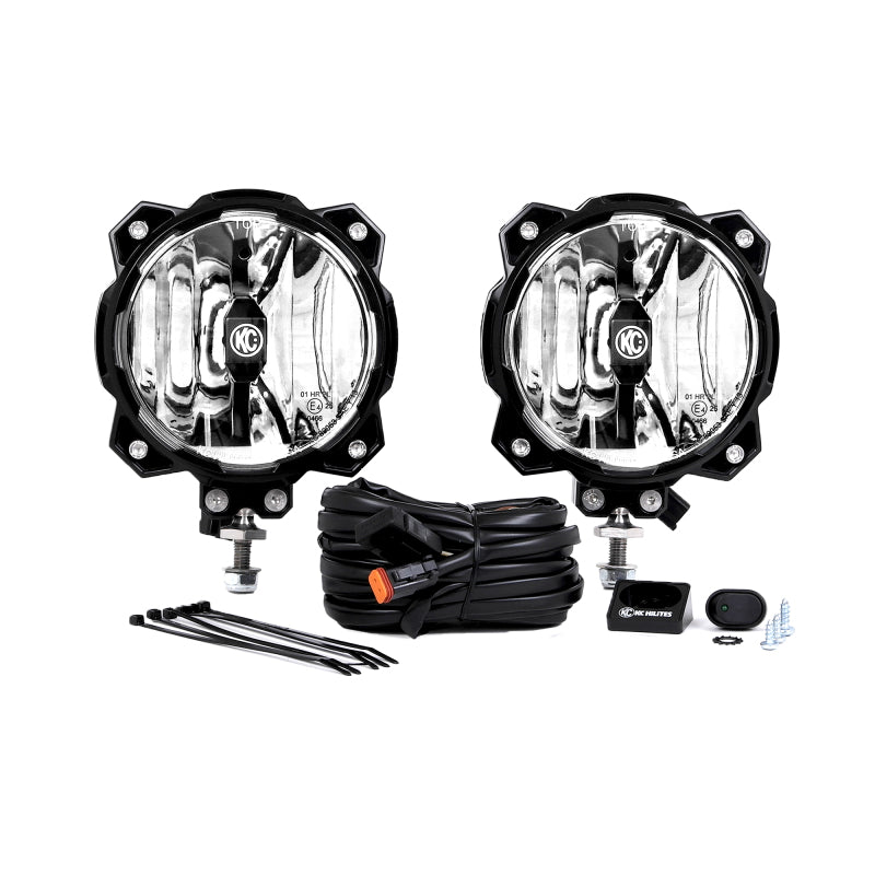 KC HiLiTES - Gravity LED Pro6 Single Spot Beam Pair Pack System  91301 - 91301 - MST Motorsports