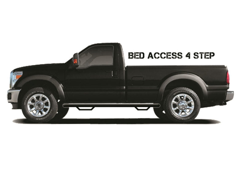 N-Fab - N-Fab Nerf Step 17-18 Ford F-250/F-350 Regular Cab 8ft Bed - Gloss Black - Bed Access - 3in - F1777RC-4 - MST Motorsports