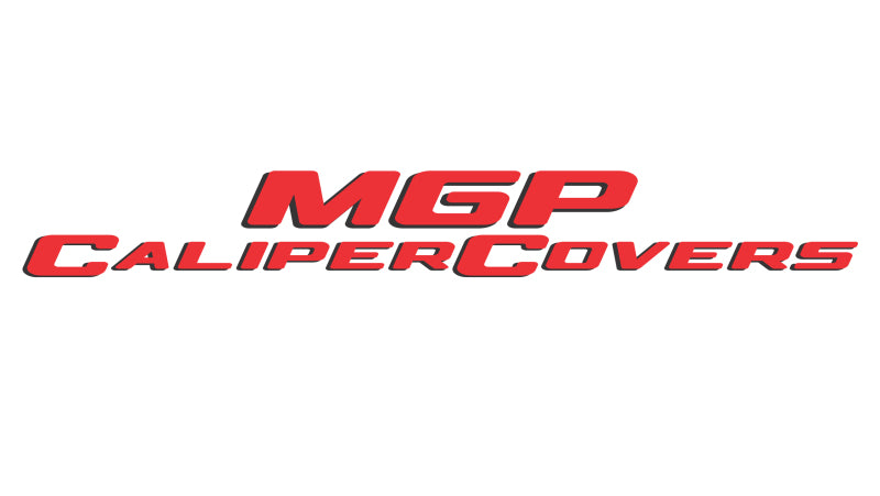 MGP - MGP 4 Caliper Covers Engraved Front & Rear GMC Red finish silver ch - 34015SGMCRD - MST Motorsports