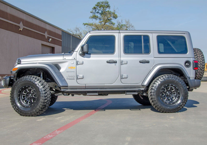 N-Fab - N-Fab RKR Step System 2019 Jeep Wrangler JT 4 Door Truck Full Length - Tex. Black - 1.75in - J194TRKRS4 - MST Motorsports