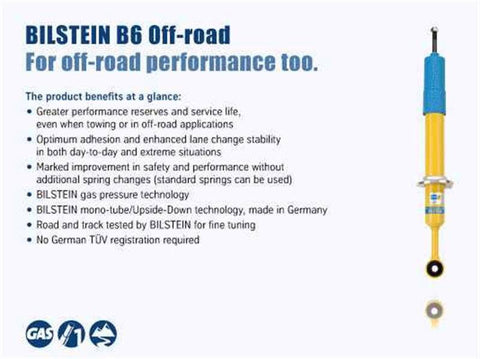Bilstein - Bilstein 4600 Series 2016+ Toyota Tacoma 4x4 Rear Monotube Shock Absorber - 24-265973 - MST Motorsports