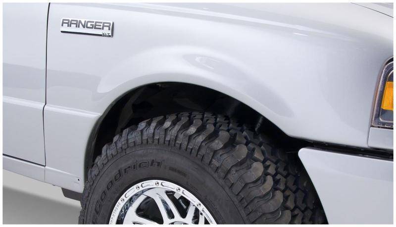 Bushwacker - Pocket/Rivet Style Fender Flares Black Smooth Finish 4-Piece Set - 21915-02 - MST Motorsports