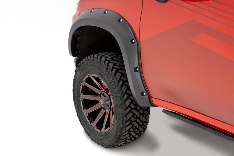 Bushwacker - Pocket/Rivet Style Fender Flares Black Smooth Finish 4-Piece Set - 40927-02 - MST Motorsports