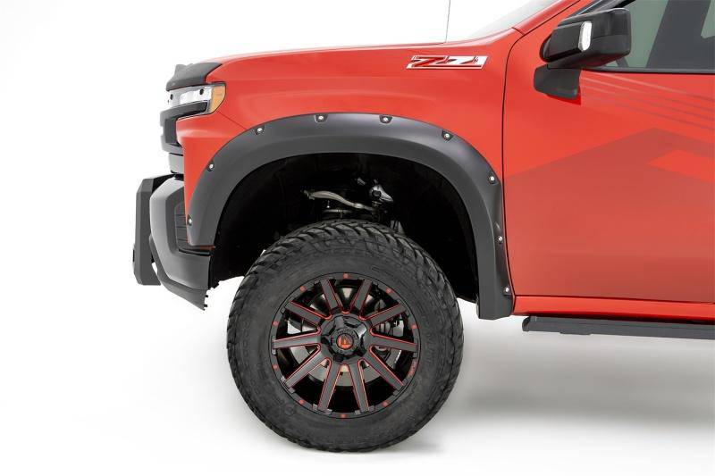 Bushwacker - Pocket/Rivet Style Fender Flares Black Smooth Finish 4-Piece Set - 40927-02 - MST Motorsports