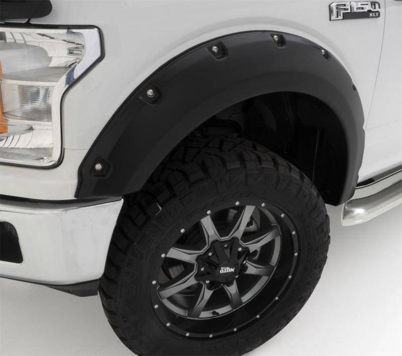 Bushwacker - Pocket/Rivet Style Fender Flares Oxford White Smooth Finish 4-Piece Set - 20945-12 - MST Motorsports