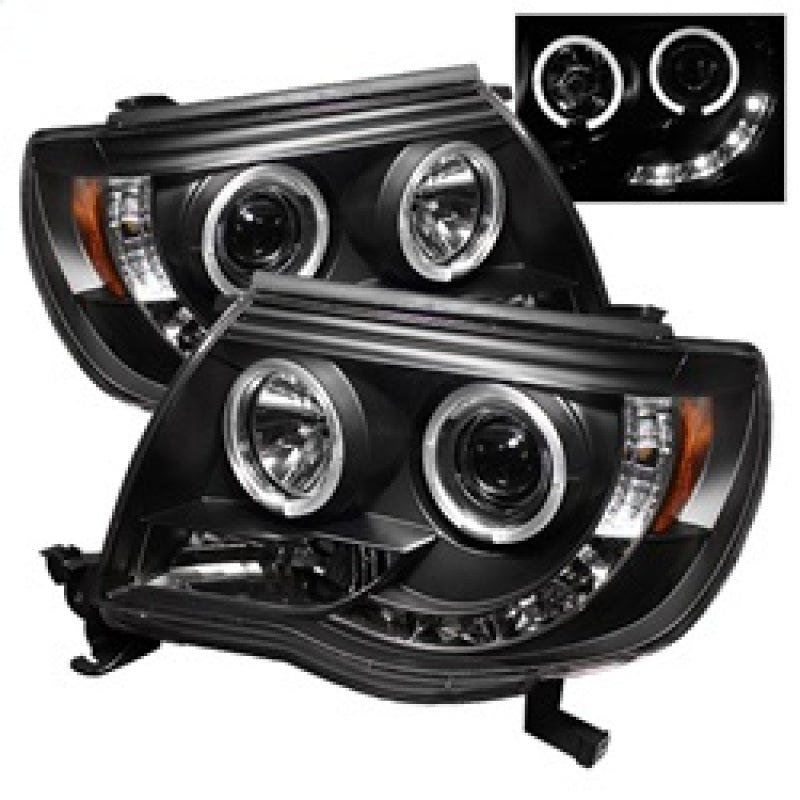 Spyder Auto - Projector Headlights - LED Halo - LED - Black - High H1 - Low H1 - 5011916 - MST Motorsports