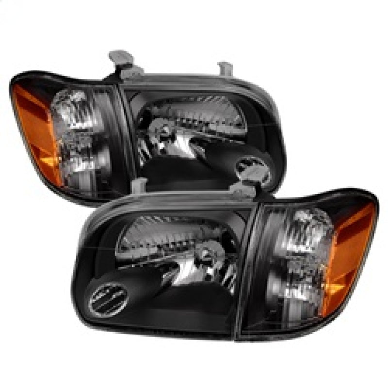 Spyder Auto - Xtune Toyota Tundra Double Cab 05-06 OEM Style Headlights & Corner Lights Black HD-JH-TTUN05-AM-BK - 9034336 - MST Motorsports