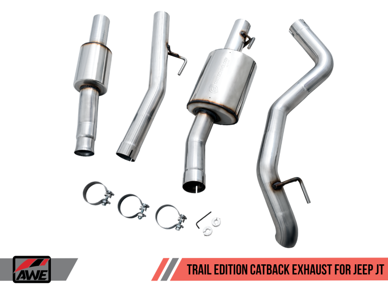 AWE Tuning - AWE Tuning 20-21 Jeep Gladiator JT 3.6L Trail Edition Cat-Back Exhaust - 3015-21001 - MST Motorsports