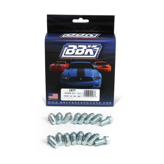 BBK Performance Parts - EXHAUST HEADER BOLT KIT - FORD SBF 302/351 3/8 (16 PCS). - 1577 - MST Motorsports