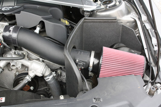 JLT - JLT 11-14 Ford Mustang V6 Black Textured Cold Air Intake Kit w/Red Filter - CAI-FMV6-11 - MST Motorsports