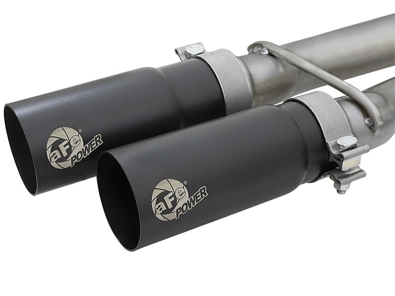 aFe - aFe POWER Rebel Series 2-1/2in 409 SS Cat Back Exhaust w/ Black Tips 16-17 Nissan Titan V8 5.6L - 49-46126-B - MST Motorsports