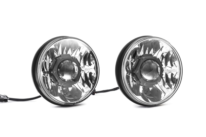 KC HiLiTES - Gravity LED Pro 7" Headlight DOT Jeep JK 07-18 Pair Pack System - KC 42341 - 42341 - MST Motorsports