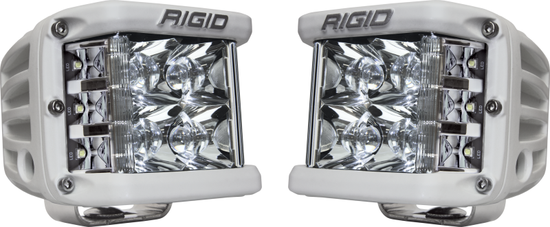 RIGID Industries - RIGID D-SS PRO Side Shooter, Spot Optic, Surface Mount, White Housing, Pair - 862213 - MST Motorsports