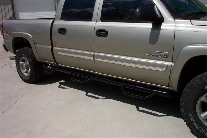 N-Fab - N-Fab Nerf Step 01-06 Chevy-GMC 2500/3500 Crew Cab 6.5ft Bed - Gloss Black - Bed Access - 3in - C01105CC-6 - MST Motorsports