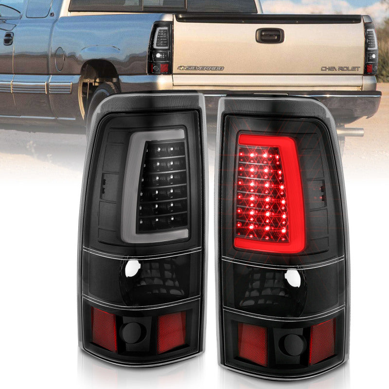 ANZO - Tail Light Assembly; LED; Black Housing; Clear Lens; Pair - 311333 - MST Motorsports