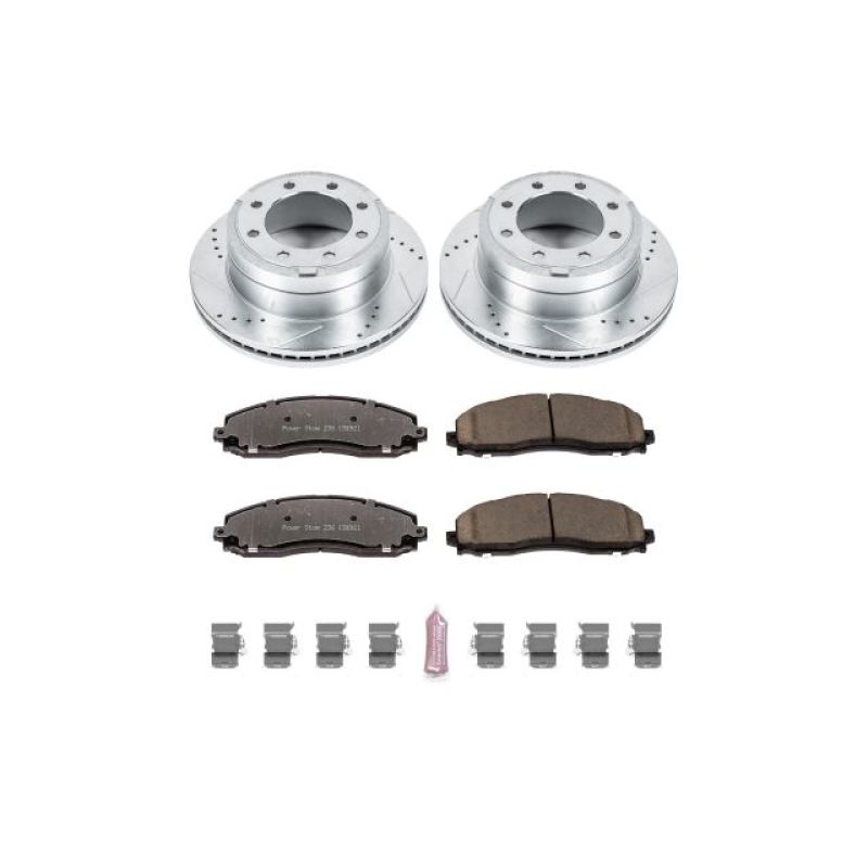 PowerStop - Power Stop 12-19 Ford F-250 Super Duty Rear Z36 Truck & Tow Brake Kit - K6407-36 - MST Motorsports