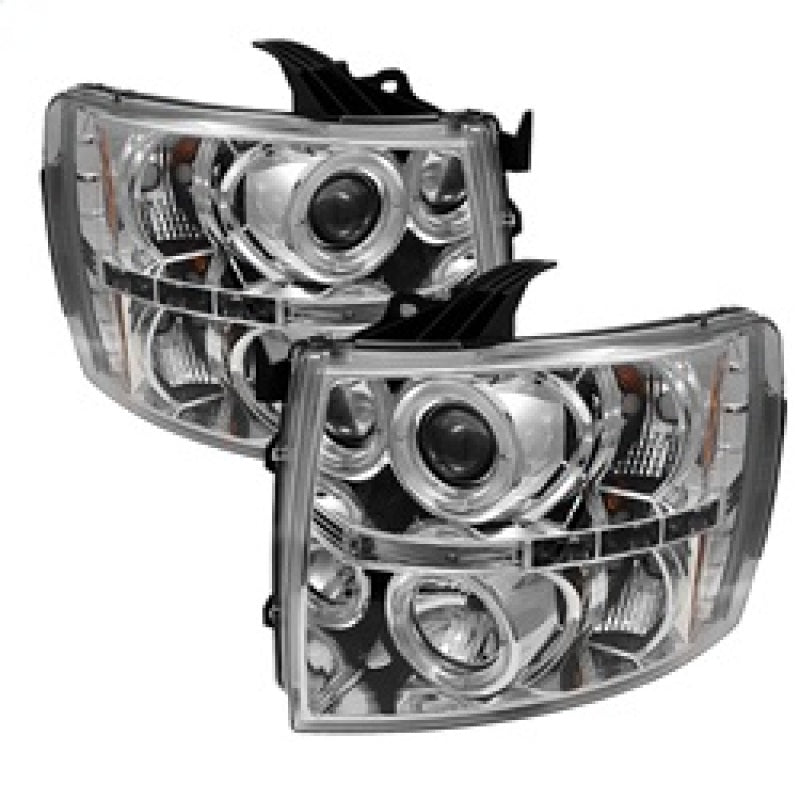 Spyder Auto - Projector Headlights - LED Halo - LED - Chrome - High H1 - Low H1 - 5009500 - MST Motorsports