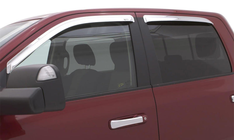 AVS - AVS 19-22 Ford Ranger Crew Cab Ventvisor Outside Mount Window Deflectors 4pc - Chrome - 684387 - MST Motorsports