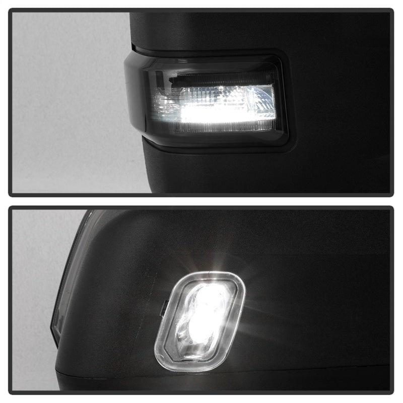 Spyder Auto - xTune 15-17 Ford F-150 Heated LED Telescoping Pwr Mirrors - Smk (Pair) (MIR-FF15015S-G4-PWH-SM-SET) - 9943065 - MST Motorsports