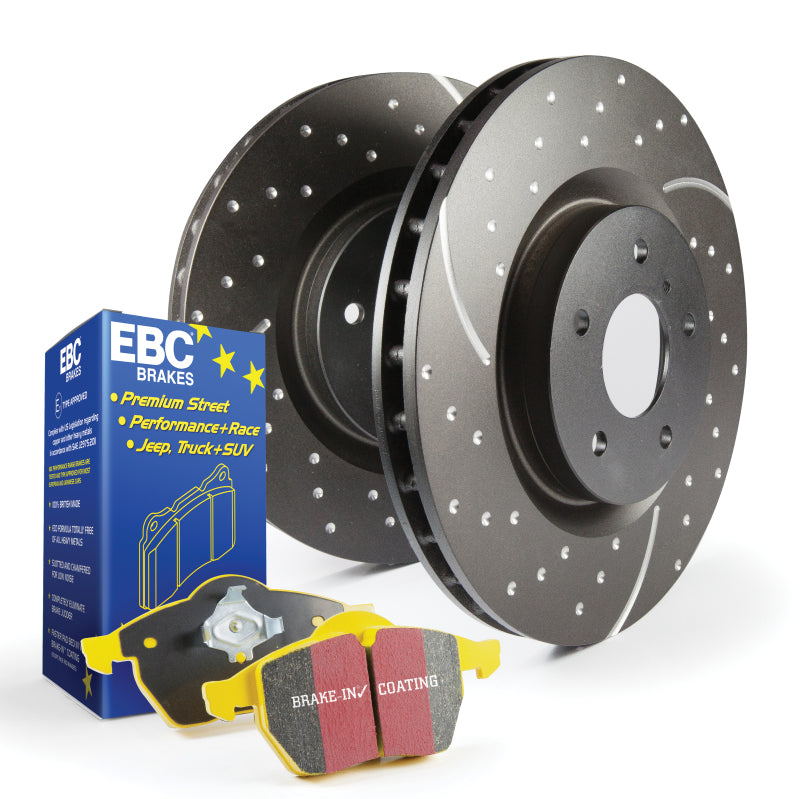 EBC Brakes - Yellowstuff pads are high friction coefficient spirited street pads. - S5KF1393 - MST Motorsports