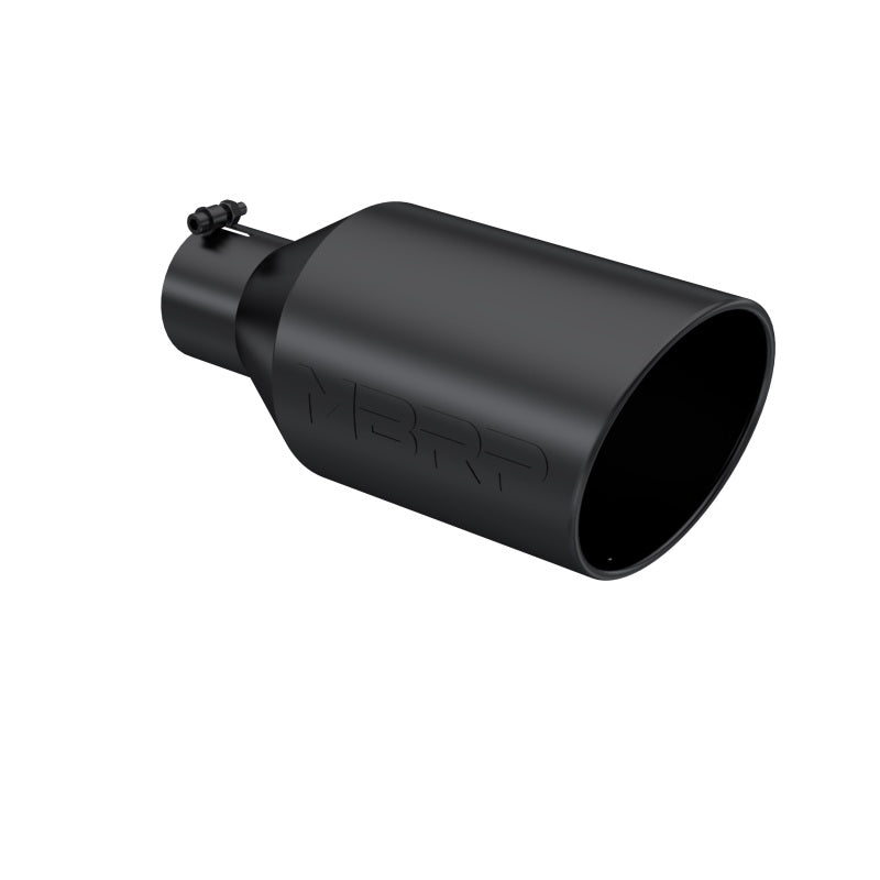 MBRP - Tip; 8in. O.D.; Rolled End; 4in. inlet 18in. in length; Black Coated. - T5128BLK - MST Motorsports