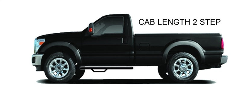 N-Fab - N-Fab Nerf Step 17-18 Ford F-250/F-350 Regular Cab - Tex. Black - Cab Length - 3in - F1755RC-TX - MST Motorsports