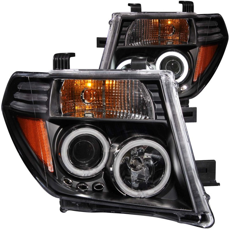 ANZO - Projector Headlight Set w/Halo; Clear Lens; Black Housing; Pair; CCFL; - 111111 - MST Motorsports