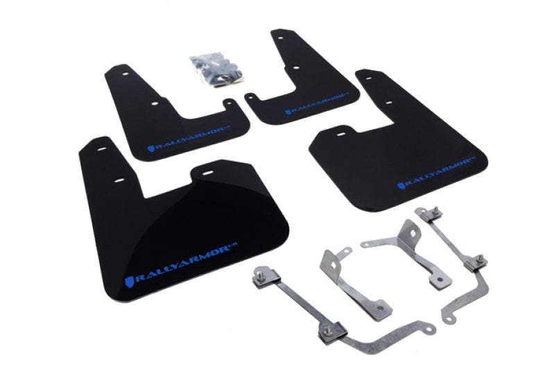 Rally Armor - Black Mud Flap/Blue Logo - MF15-UR-BLK/BL - MST Motorsports