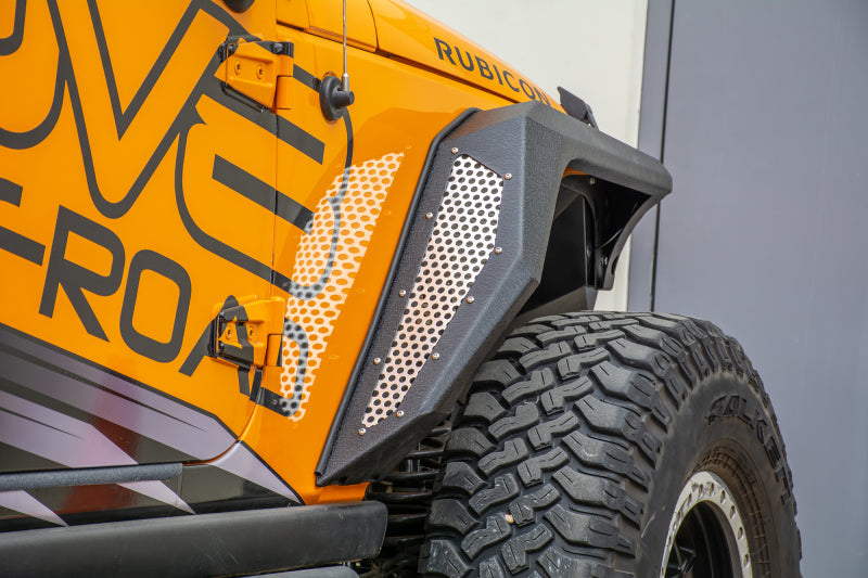 DV8 Offroad - 07-18 Jeep JK Fender Flares; Armor; Front & Rear - FENDB-09 - MST Motorsports