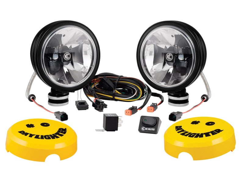 KC HiLiTES - 6" Daylighter with Gravity LED G6 SAE Driving Beam Black Pair Pack - 653 - 653 - MST Motorsports