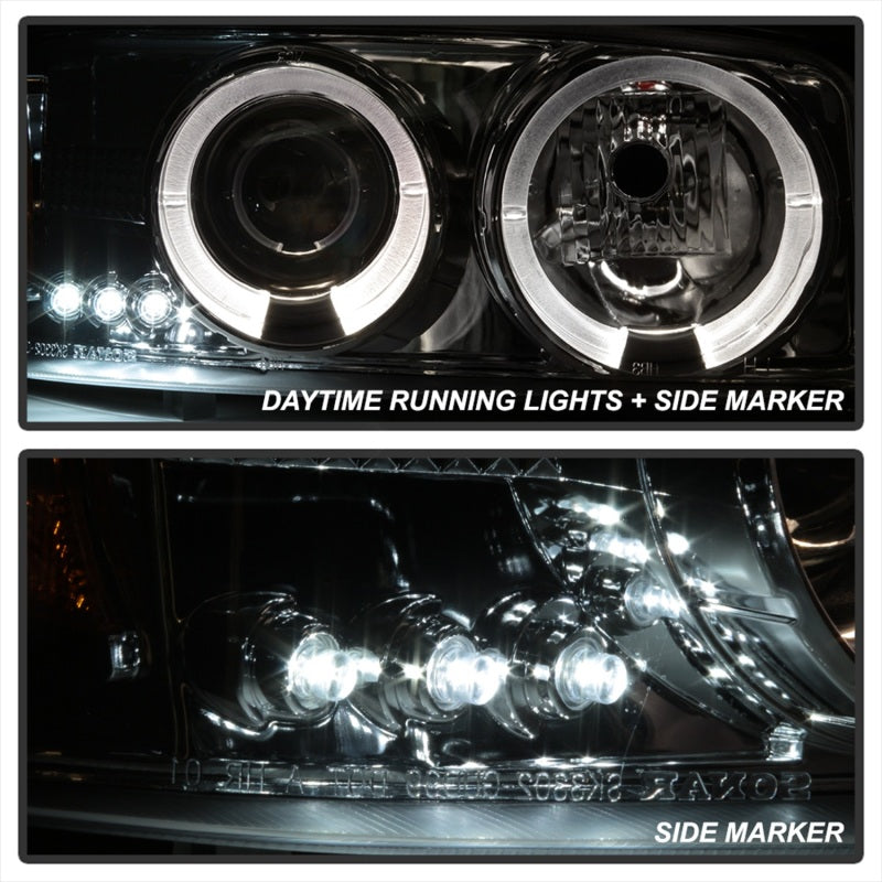 Spyder Auto - Projector Headlights - LED Halo - LED - Chrome - - 5009364 - MST Motorsports