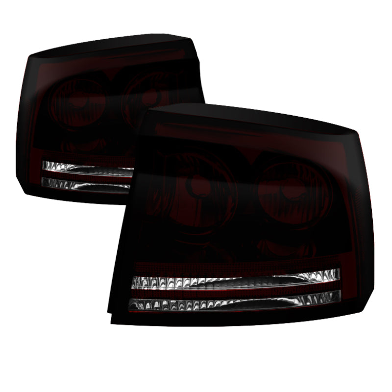 Spyder Auto - Xtune Dodge Charger 05-08 OEM Style Tail Lights Dark Red ALT-JH-DC05-OE-RSM - 9033131 - MST Motorsports