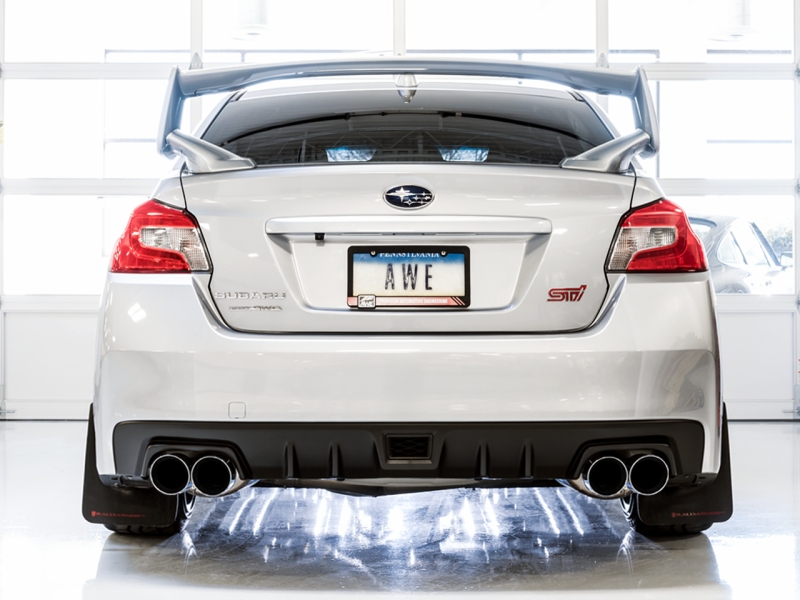 AWE Tuning - AWE Tuning Subaru STI VA / WRX GV / STI GV Sedan Touring Edition Exhaust - Chrome Silver Tip (102mm) - 3015-42104 - MST Motorsports