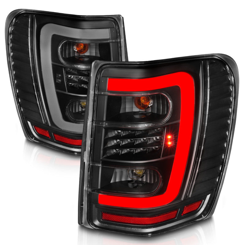 ANZO - Tail Light Assembly; LED; w/ Light Bar Style; Black Housing; Clear Lens; Pair - 311394 - MST Motorsports