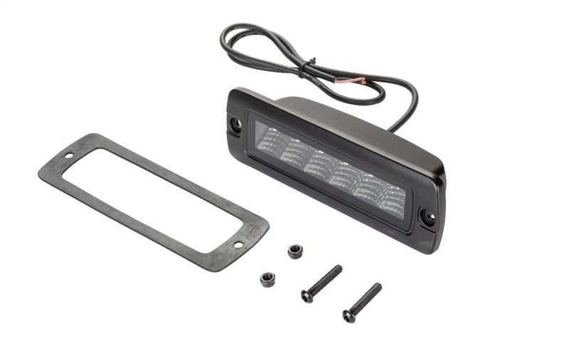 Hella - Hella Universal Black Magic 6 L.E.D. Flush Mount Mini Light Bar - Flood Beam - 358176221 - MST Motorsports