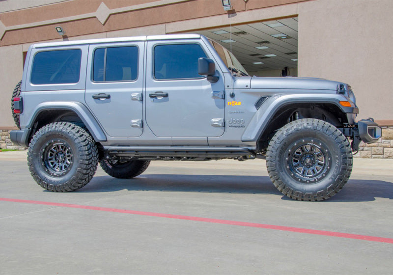 N-Fab - N-Fab RKR Rails 2019 Jeep Wrangler JT 4DR Truck Full Length - Tex. Black - 1.75in - J194TRKR - MST Motorsports