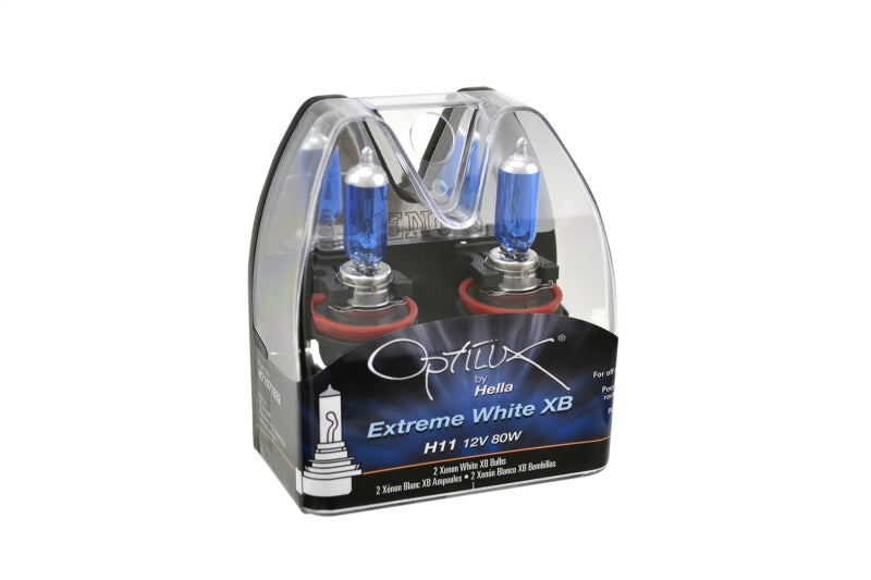 Hella - Hella Optilux XB Extreme Type H11 12V 80W Blue Bulbs - Pair - H71071032 - MST Motorsports