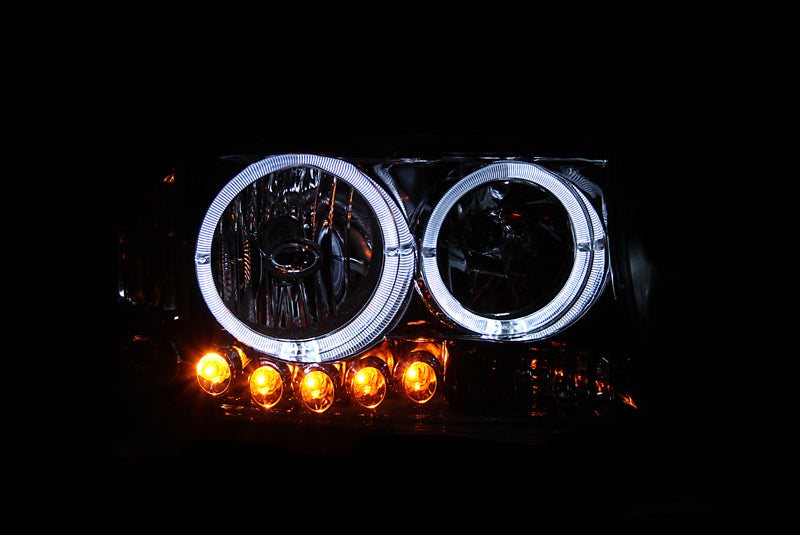 ANZO - Crystal Headlight Set; Clear Lens; Black Housing; Pair; - 111067 - MST Motorsports