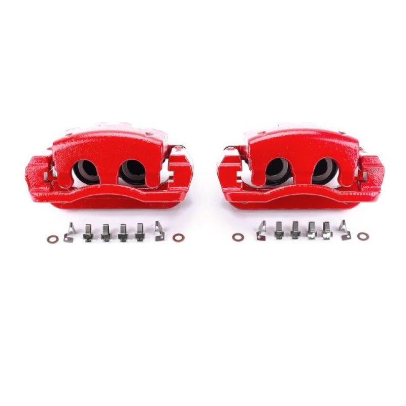 PowerStop - Power Stop 05-07 Ford F-250 Super Duty Rear Red Calipers w/Brackets - Pair - S4920 - MST Motorsports