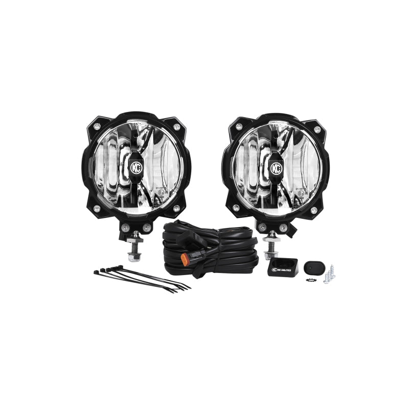 KC HiLiTES - Gravity LED Pro6 Single Pair Pack System Wide-40 Beam  91305 - 91305 - MST Motorsports