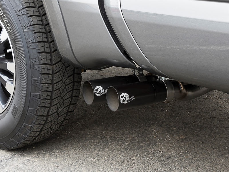 aFe - aFe POWER Rebel Series 2-1/2in 409 SS Cat Back Exhaust w/ Black Tips 16-17 Nissan Titan V8 5.6L - 49-46126-B - MST Motorsports