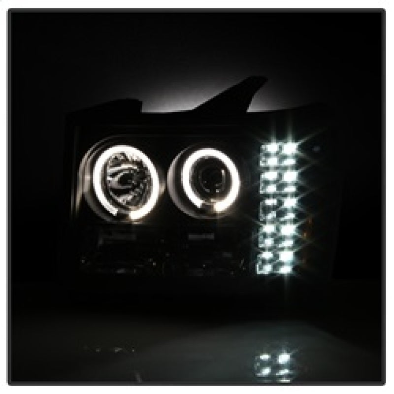 Spyder Auto - Projector Headlights - LED Halo- LED - Black - High H1 - Low H1 - 5010605 - MST Motorsports