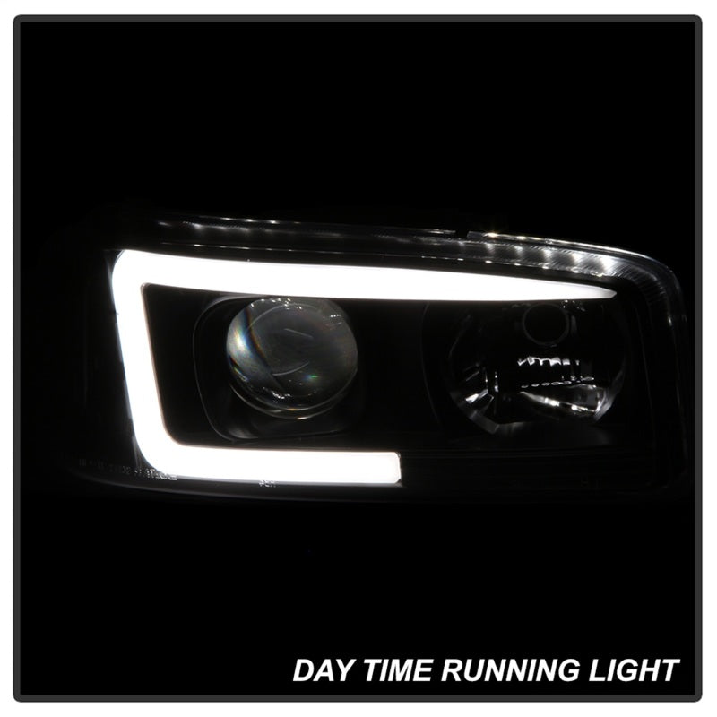 Spyder Auto - Version 2 Projector Headlights - Light Bar DRL - Black - 5084521 - MST Motorsports