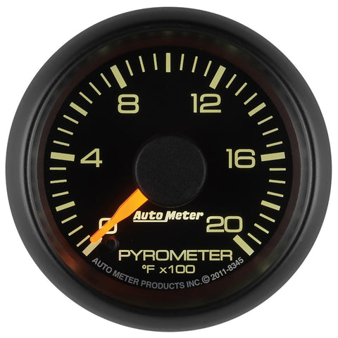 AutoMeter - GAUGE, PYROMETER (EGT), 2 1/16", 2000 Degrees F, STEPPER MOTOR, GM FACTORY MATCH - 8345 - MST Motorsports