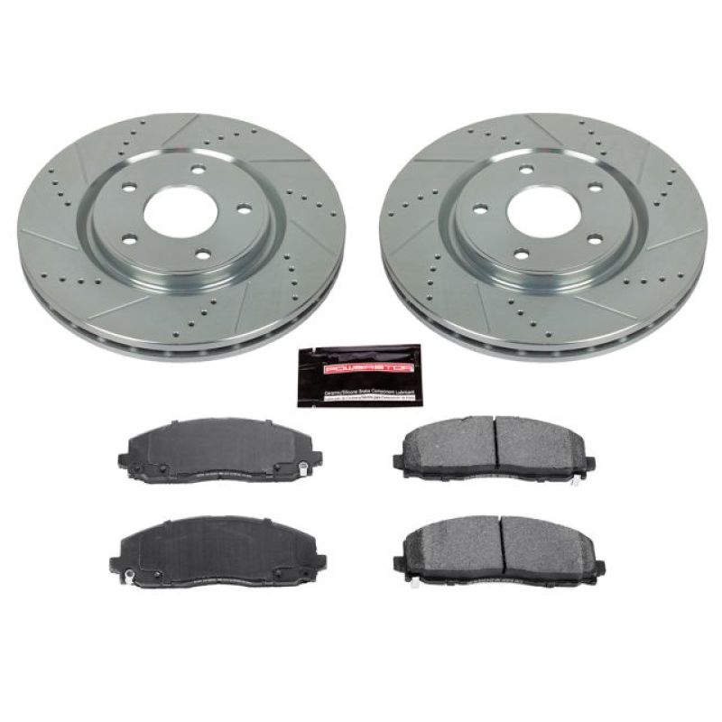 PowerStop - Power Stop 17-19 Chrysler Pacifica Front Z23 Evolution Sport Brake Kit - K5959 - MST Motorsports